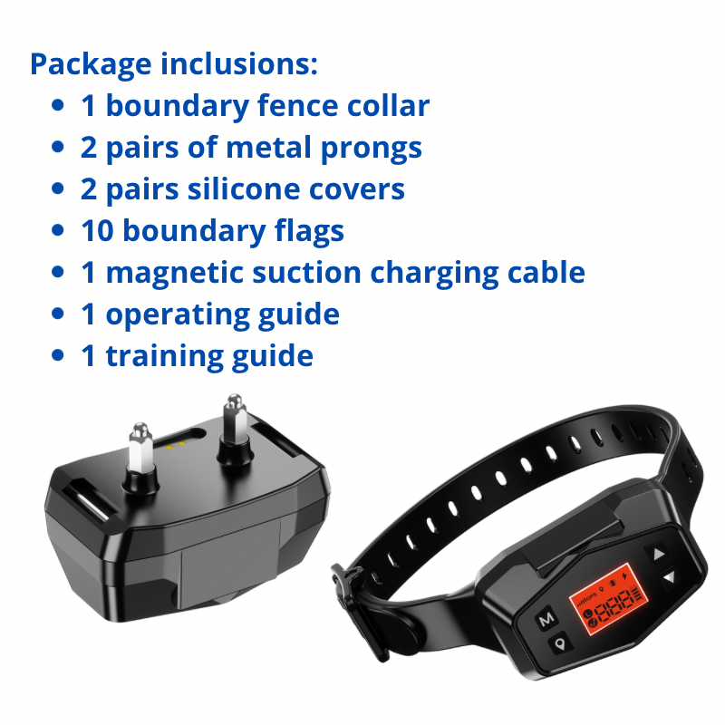 F800 GPS WIRELESS OUTDOOR ELECTRONIC DOG FENCE COLLAR WARNING TONE