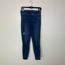SPANX Distressed Ankle Skinny Denim Legging 20203R Medium Wash Size Small S