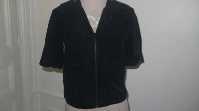 TOP THE KOOPLES EN SOIE COULEUR NOIRE TAILLE S/36 - Photo 1/4