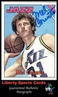 1975-76 Topps Mel Counts #199 Authentic Autographed Card Utah Jazz