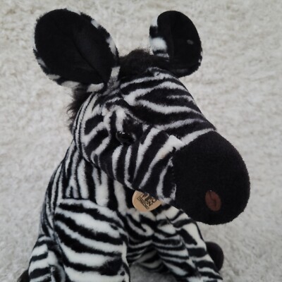 Wild Republic Zebra Black White Plush Stuffed Animal 12