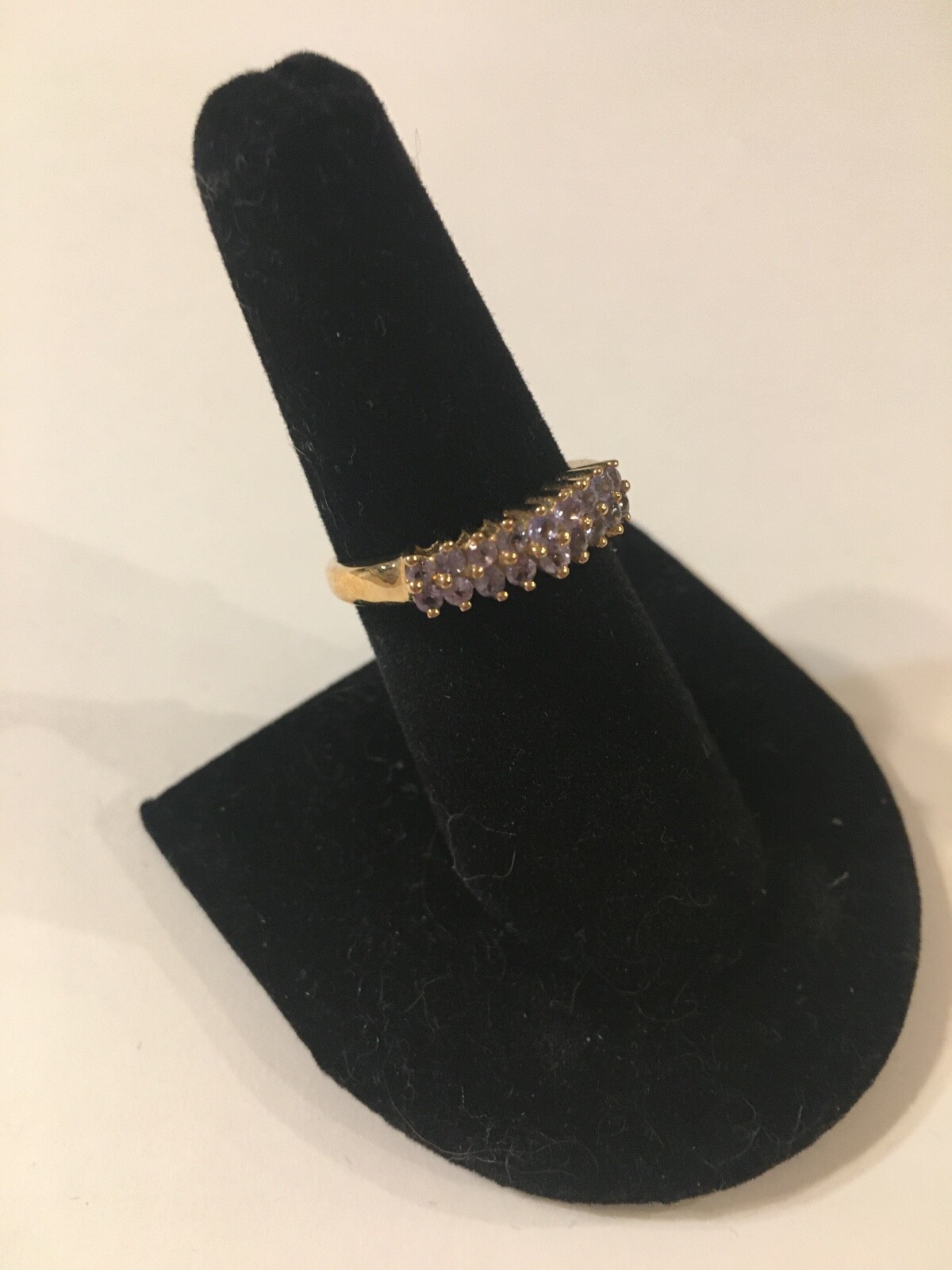 Tanzanite 14k solid gold ring, size 7, stamped 14k - image 4