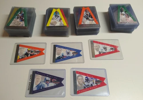1998 Playoff Contenders Pennants Set 100 Peyton Manning Randy Moss RC Favre 