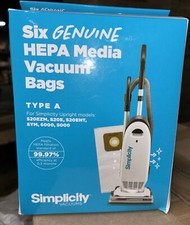 HEPA Media Vacuum Bags Type A Simplicity Upright Models S20E S20EZM NEW