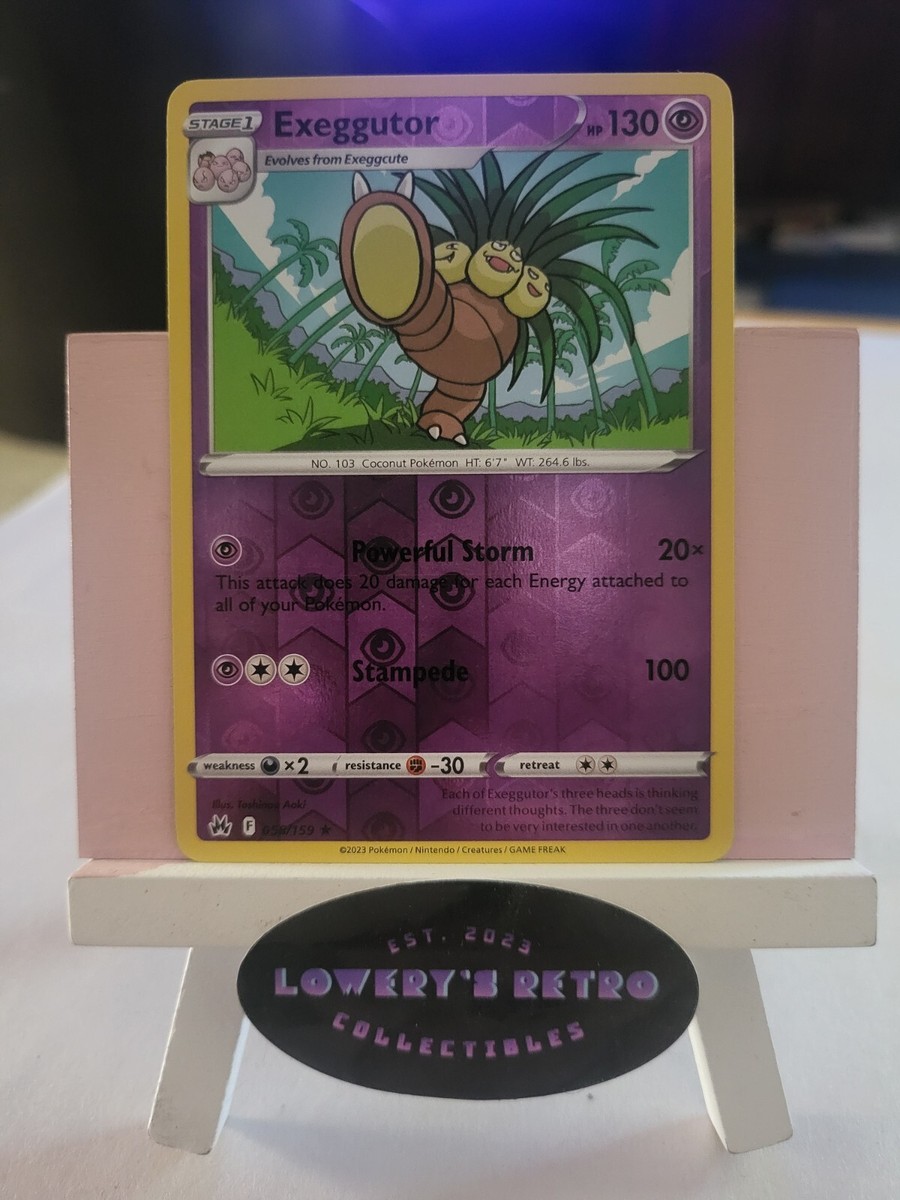 Exeggutor Reverse Holo -Crown Zenith 058/159 Rare Pokemon TCG Card