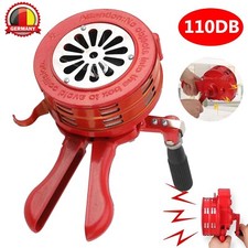 110DB Handsirene Alarmsirene Aluminiumgehäuse Sirene Handkurbel Luftschutzsirene
