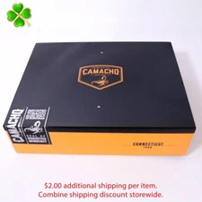 Camacho Toro Connecticut Empty Wood Cigar Box 8.5" x 7" x 2.25"