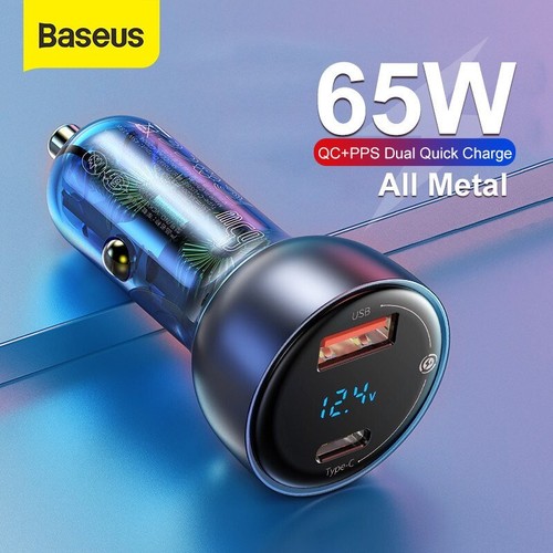 Baseus 65W USB Typ C Auto Ladegerät QC4.0 Schnell Ladeadapter Zigarettenanzünder - Bild 2 von 23