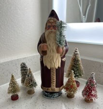 INO SCHALLER FATHER CHRISTMAS CANDY CONTAINER 12  SANTA CLAUS PAPER MACHE
