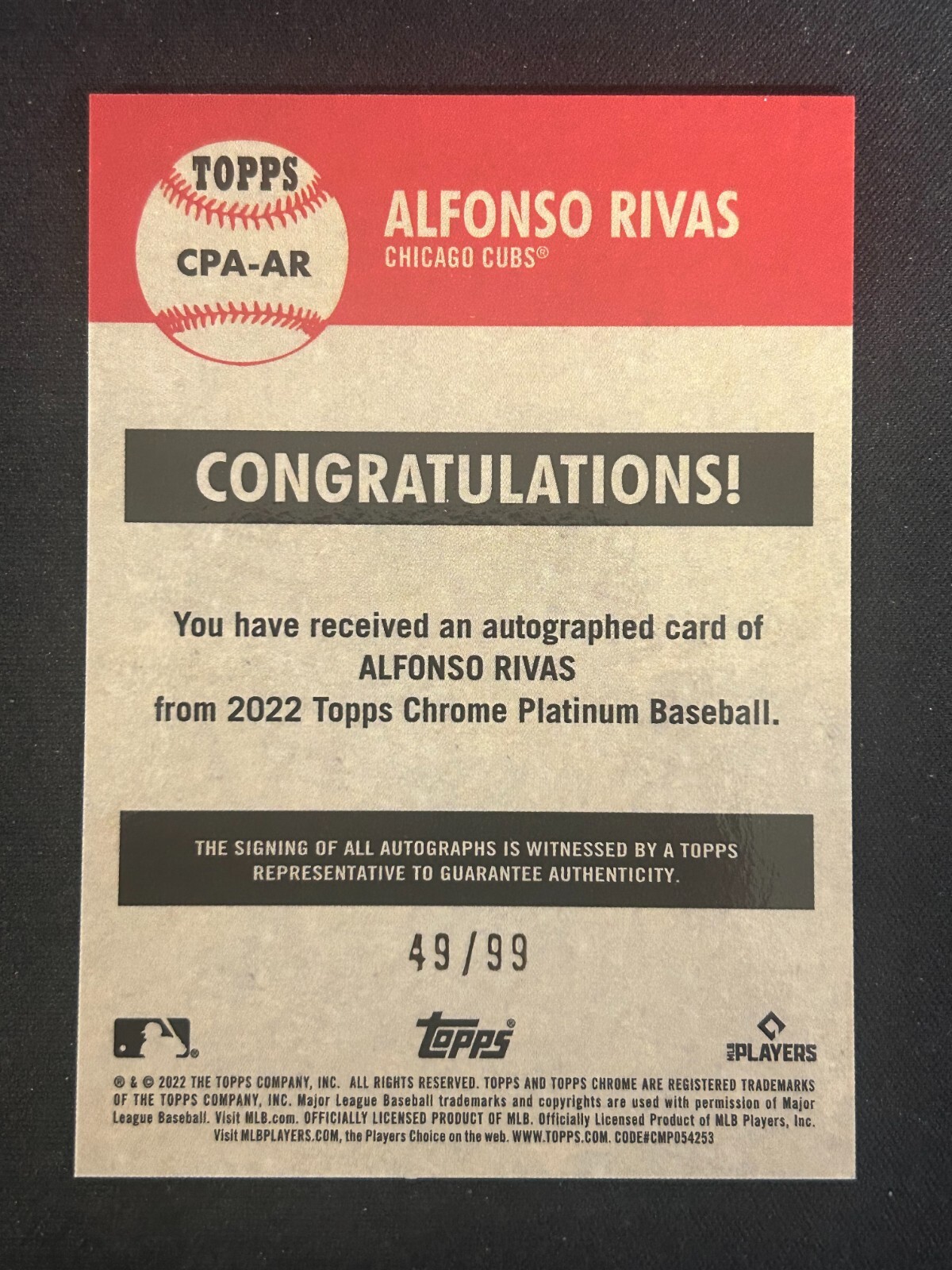 2022 Topps Chrome Platinum Anniversary - Chrome Platinum Autographs ...