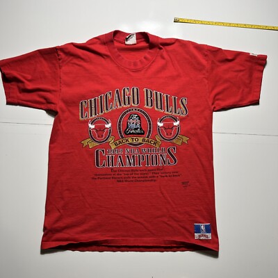Vintage 1992 NBA Finals Chicago Bulls T Shirt Mens XL World