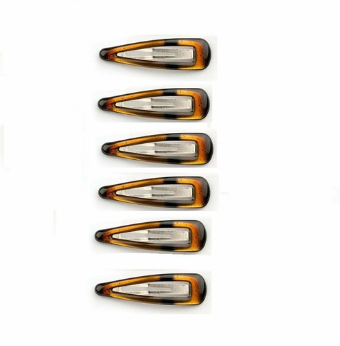 Snap Hair Clip Plain Colourful Bendy Click Clack Hair Slides Girls Hair Snappy - Picture 17 of 37