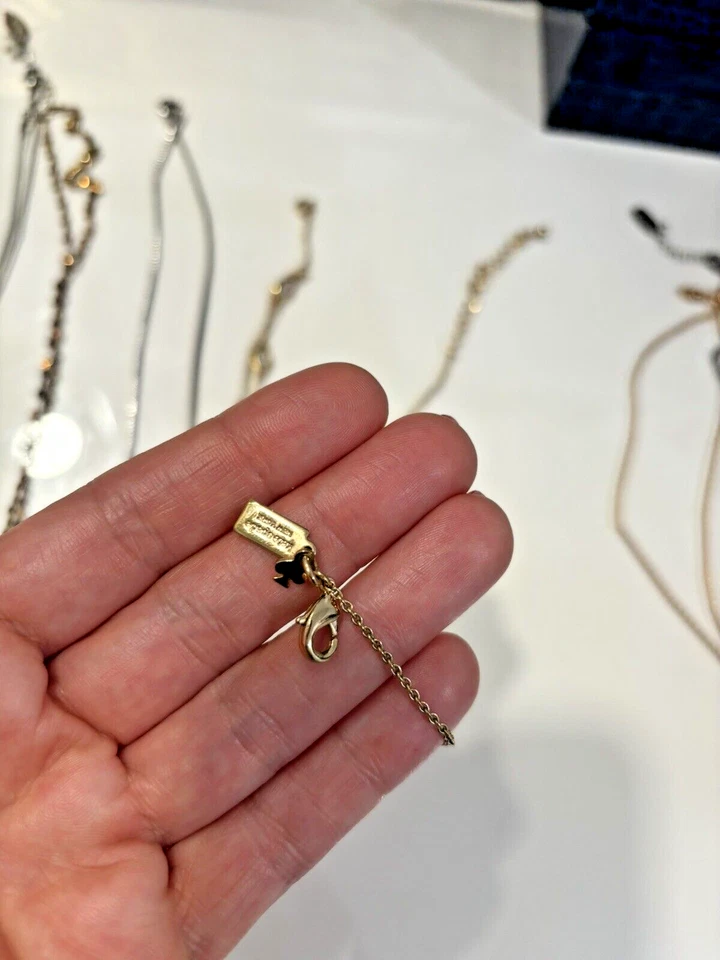 Collar Kate Spade Joyería Cumpleaños REGALO Oro Plata Vacaciones Muñeco de Nieve $300 " Foto 3 de 4