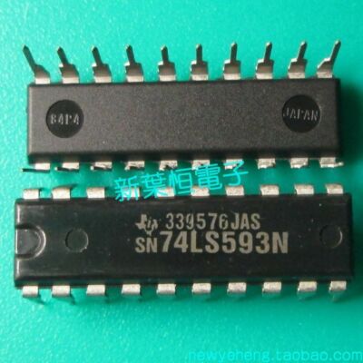 3x sn74ls593n 8-bit Binary Counter with input registers, Texas Instruments- show