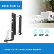 2x Trailer Sway Control Bracket Kit Fits For Equalizer Hitch-weight Distribution