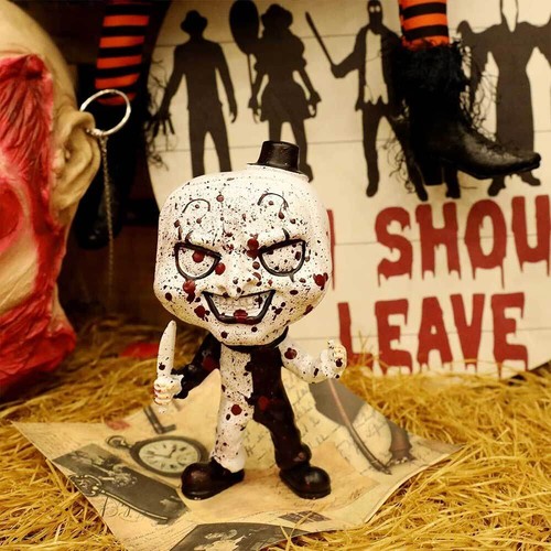 For Terrifier Action Figure Art The Clown Horror Killer Sculpture