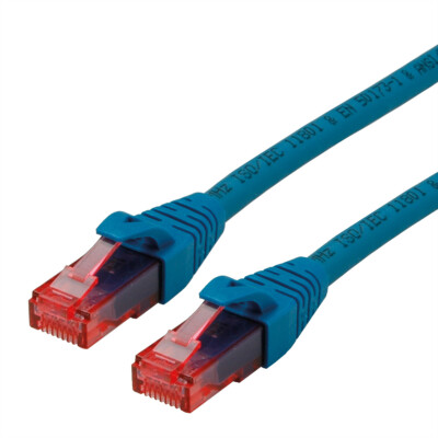 Patchkabel Kat.6 UTP, Component Level, LSOH, blau, 7,5 m