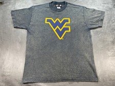 VINTAGE The University of West Virginia Mountaineer Blue-Gray y2k Large Shirt