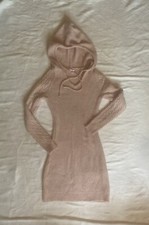 NoBo No Boundaries Sweater Dress Women's S 3-5 Long Sleeve Hooded Ribbed Knit