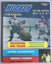 Hockey Pictorial Magazine Nov 1971 Gilles Villemure Yvan Cournoyer F Mahovlich
