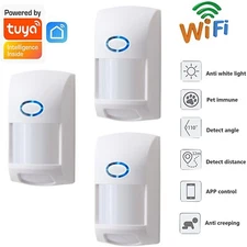 3PCS Smart Home Security Infrared Detector PIR Motion Sensor Alarm Alexa Google