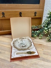 Ancien Beurrier avec Couteau en Porcelaine de Limoges - Estampillé PV AREOR
