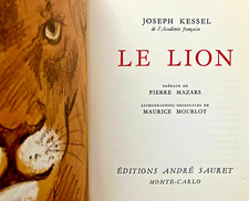 Sauret 1972 Joseph Kessel Der Löwe mit 9 Lit...