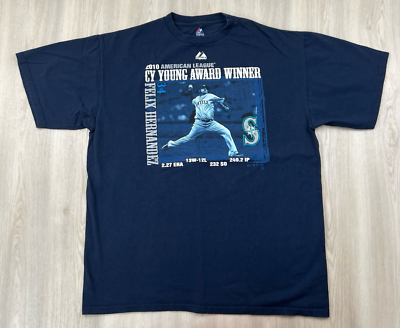 Seattle Mariners Felix Hernandez Cy Young Award Winner 2010 T