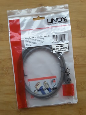 NEU!!! High Speed/HEC HDMI Cable/1m/der Firma  LINDY 