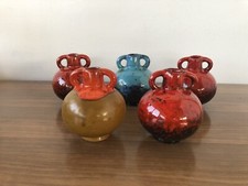 Stock 5 Anfore Vasi Anni 70 In Ceramica Italiana Smaltata Modernariato
