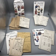 SIMPLICITY 8411, 8607, 9372, 7674 SEW Pattern Manual Only Selling for Parts Lot