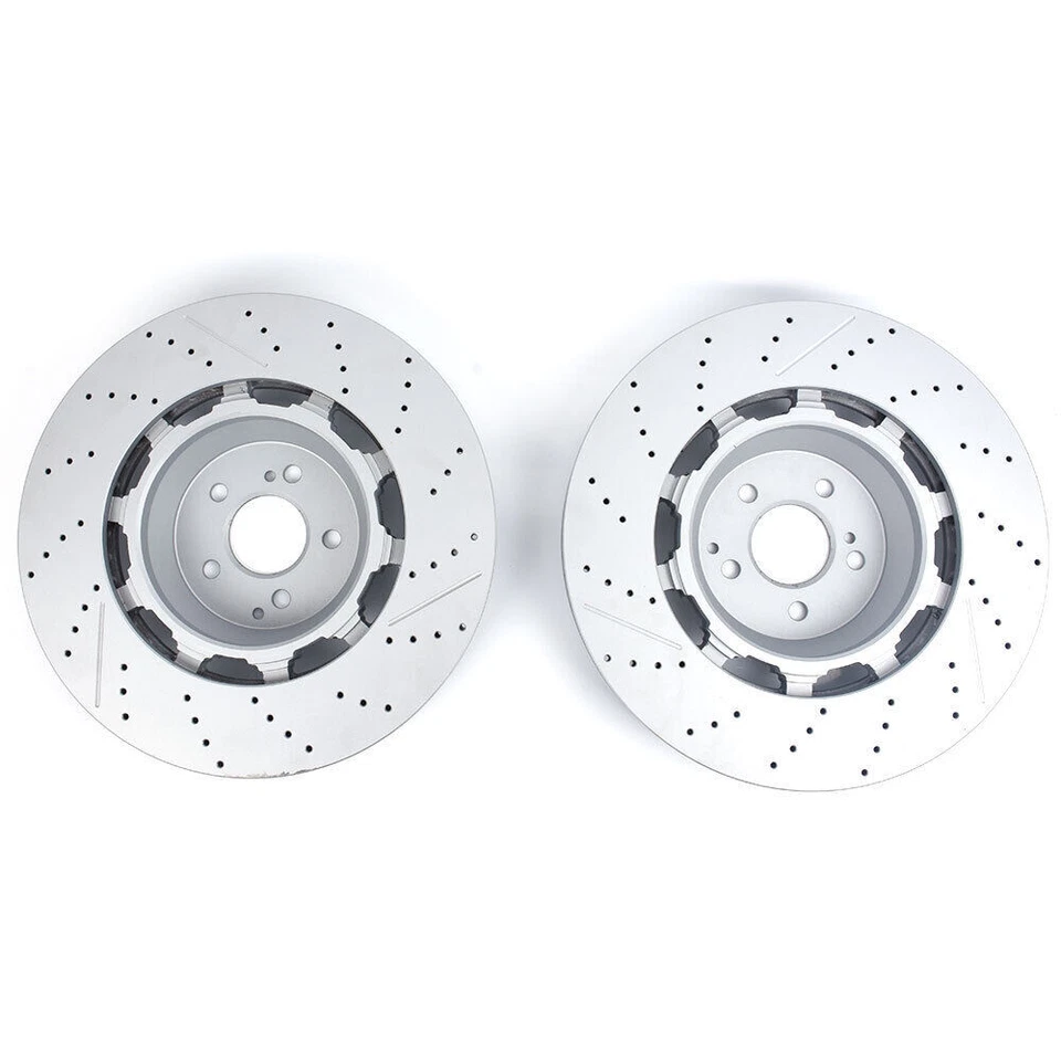 FOR Mercedes Benz W222 S63 S65 AMG 2014-2020 Front Brake Rotors A2224212612 - Image 2 of 4