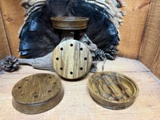 1- Sweet Caller Colorful Black Limba  3.5" pot with Finish