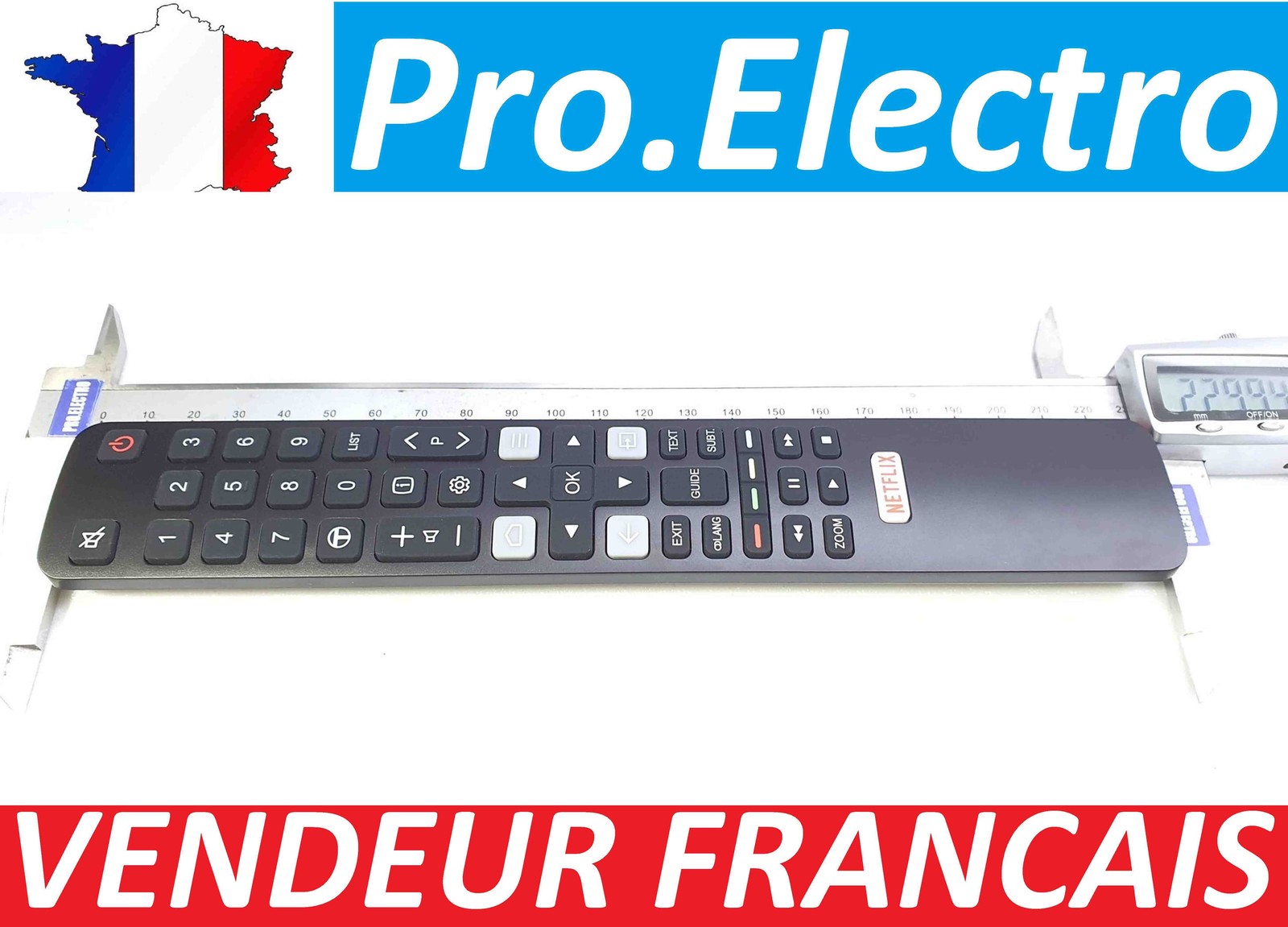 Télécommande RC802N YUI4 TV TCL 65C815X1 contrôleur de rechange