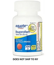 Ibuprofen Pain Reliever / Fever Reducer Coated Tablets, 200 mg, 100 Count