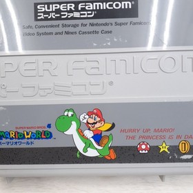 Nintendo Super Famicom SFC Console with Mario World Storage Case & 2 Games Japan