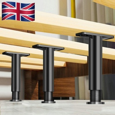 Verstellbare Teleskop Möbel Erhöhung Halterung Bett Balken Unterstützung Fixierer UK