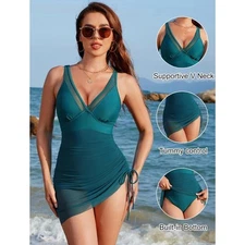 Blooming Jelly Women’s Swimsuit sz L Bathing Suit Slimming NEW #H311