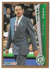 1992-93 Fleer Basketball Chris Ford Coach Card #13 Boston Celtics