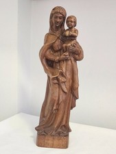Handgeschnitzte Holzfigur – Heilige Maria mit Kind– 45  cm – religiöse Kunst