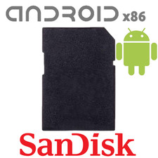 SanDisk Android x86 Bootable Persistent Standard/Full-Size SD Card