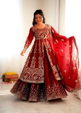 Pakistani Ready To Wear Top Lengha Wedding Dress Party Bollywood Suit Indian