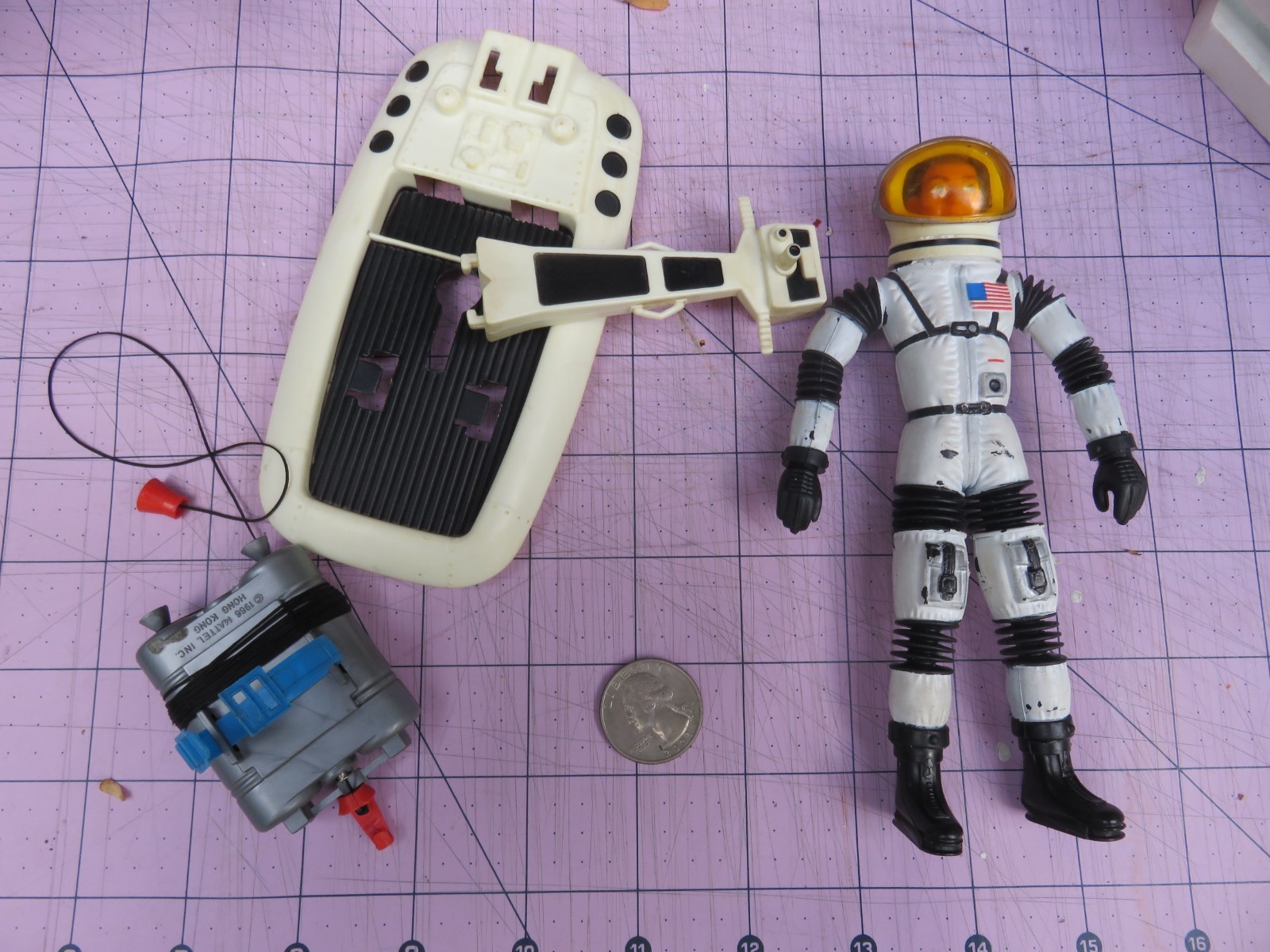 Mattel 1968 Major Matt Mason Man in Space Station & Crawler Set in Box Complete