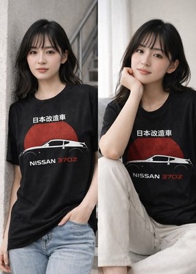 Nissan 370Z JDM T-Shirt Herren/Damen Schwarz   Japan Style Tuning Shirt   370Z F
