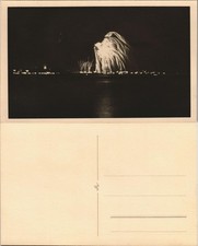 Swinemünde Świnoujście Kurhaus Feuerwerk bei Nacht 1929 Privatfoto Foto