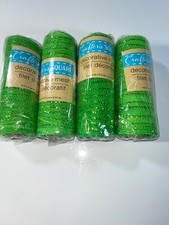Floral Garden Lime Green D corative 4 Rolls 6in x 5yd Mesh Rolls-Brand New
