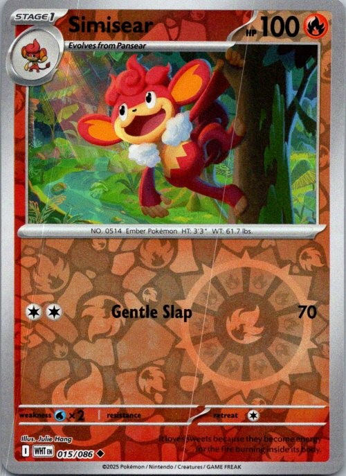 Simisear Uncommon SV: White Flare 015/086 NM Reverse