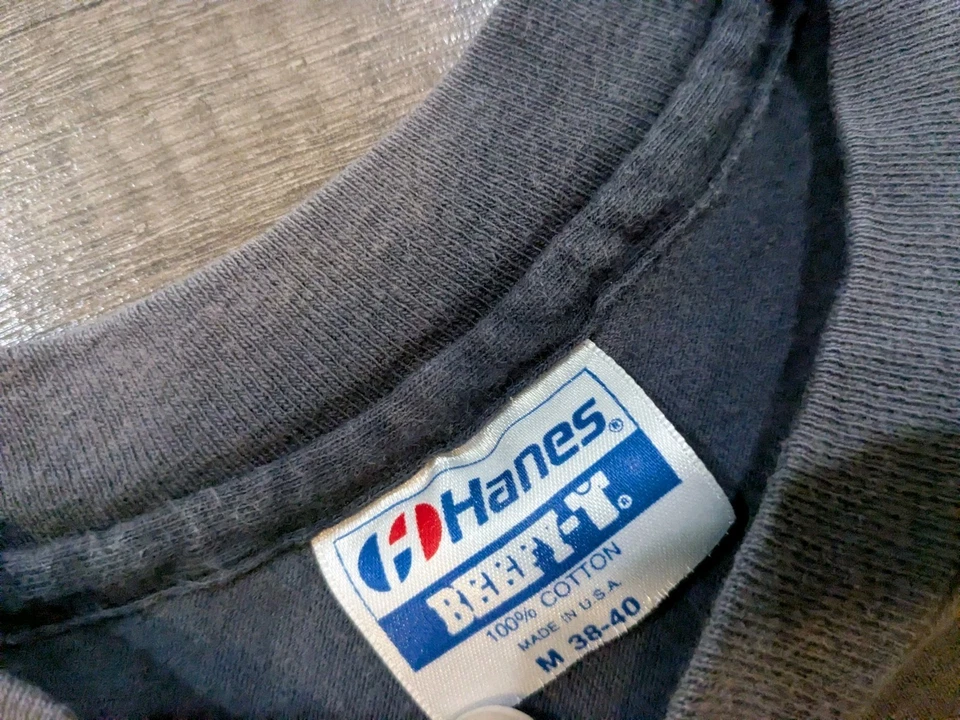 Vintage 90s Atlanta Peach Single Stitch T-Shirt Women’s M USA Made Tye Die Fade - Image 3 of 4