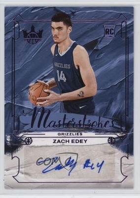 2024-25 Panini Court Kings Masterstrokes Violet /35 Zach Edey #MS-EDY Auto 0j5i