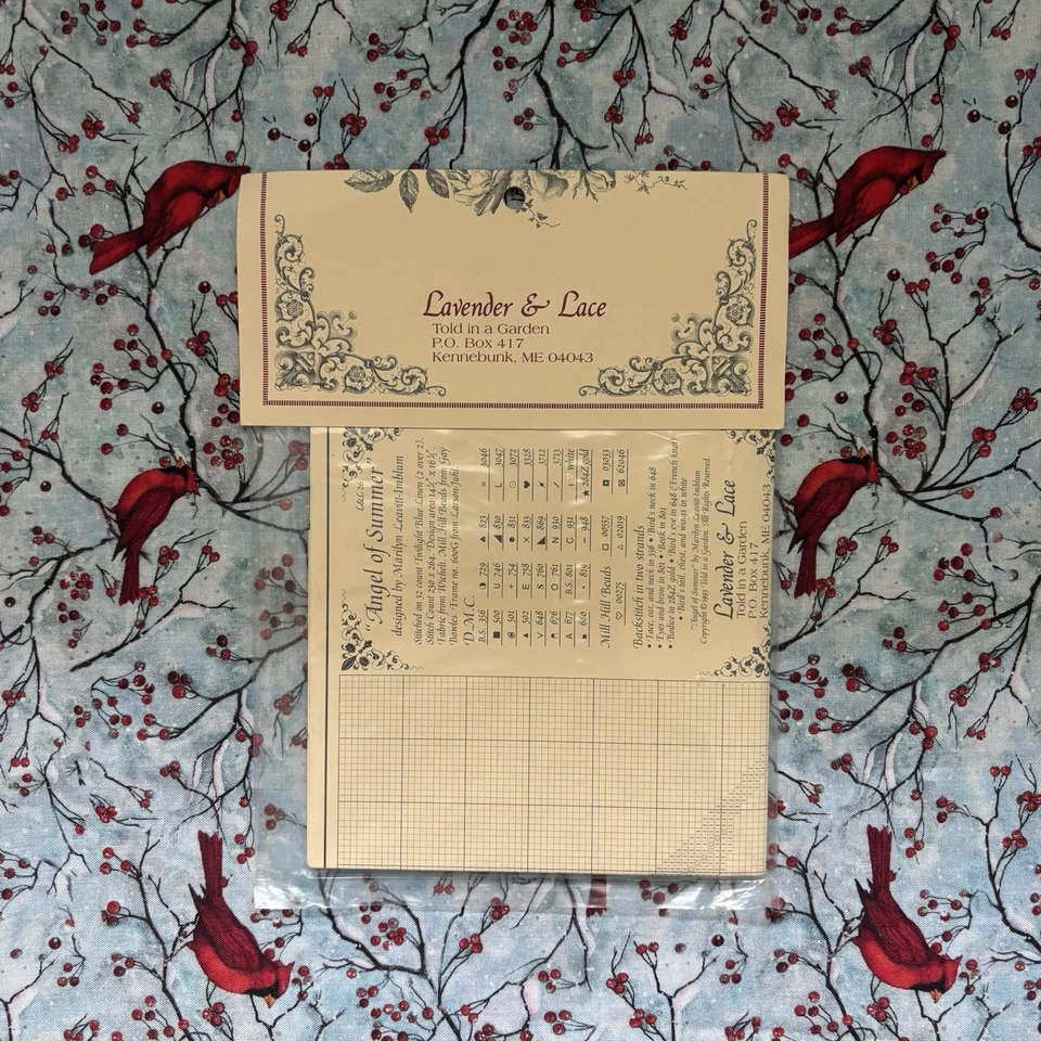 Lavender and Lace Victorian Designs NEW "Angel of Summer" Vintage NOS - Image 3 of 4